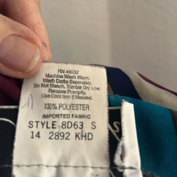 Women's N Touch Long Sleeve Vertical Striped Tunic Top ~ Size 16 - Picture 6 of 6